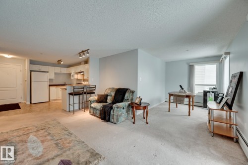 201 155 Edwards Drive, Edmonton, AB - Indoor Photo Showing Living Room