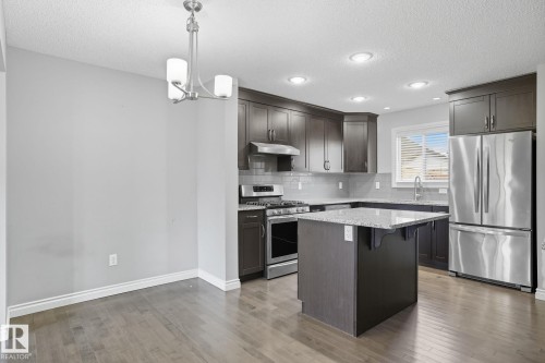 1565 33A Street, Edmonton, AB - Indoor Photo Showing Kitchen With Stainless Steel Kitchen With Upgraded Kitchen