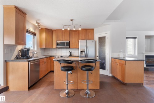3712 69 Street, Camrose, AB - Indoor Photo Showing Kitchen With Double Sink