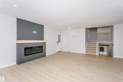 67 Lambert Crescent, St. Albert, AB - Indoor Photo Showing Living Room With Fireplace