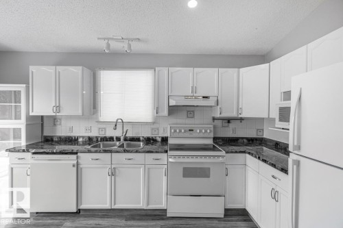 13140 35 Street, Edmonton, AB - Indoor Photo Showing Kitchen With Double Sink
