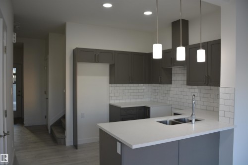 72 2710 66 Street, Edmonton, AB - Indoor Photo Showing Kitchen With Double Sink With Upgraded Kitchen