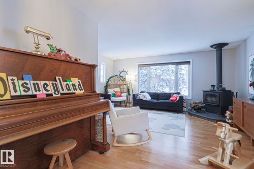 60 Bellevue Crescent, St. Albert, AB - Indoor Photo Showing Living Room With Fireplace