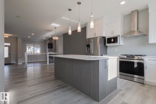 1653 Plum Circle Circle, Edmonton, AB - Indoor Photo Showing Kitchen With Upgraded Kitchen