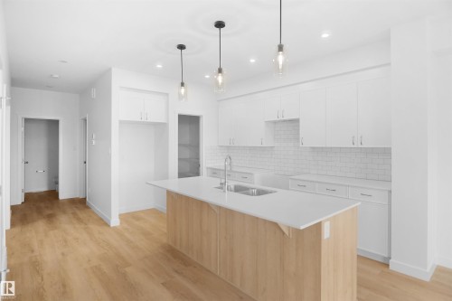 2544 211 Street, Edmonton, AB - Indoor Photo Showing Kitchen With Double Sink With Upgraded Kitchen