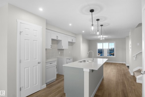 20919 16 Avenue, Edmonton, AB - Indoor Photo Showing Kitchen With Upgraded Kitchen