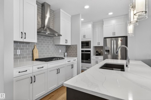 3230 Parker Loop, Edmonton, AB - Indoor Photo Showing Kitchen With Double Sink With Upgraded Kitchen
