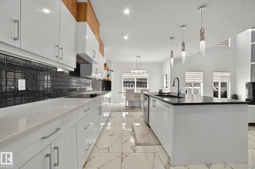 15023 15 Street, Edmonton, AB - Indoor Photo Showing Kitchen With Upgraded Kitchen