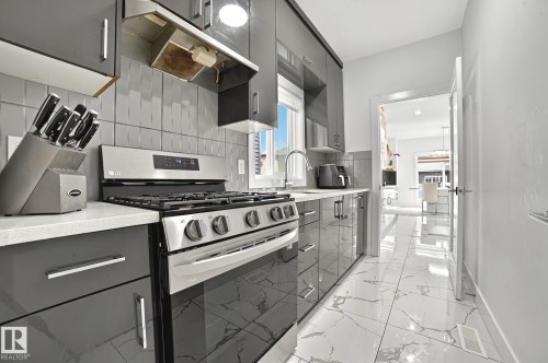 15023 15 Street, Edmonton, AB - Indoor Photo Showing Kitchen With Upgraded Kitchen