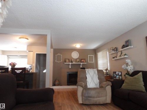 10792 165 Street, Edmonton, AB - Indoor Photo Showing Living Room With Fireplace
