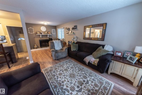 10792 165 Street, Edmonton, AB - Indoor Photo Showing Living Room With Fireplace
