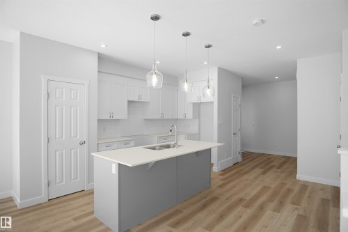 20940 16 Avenue, Edmonton, AB - Indoor Photo Showing Kitchen With Double Sink