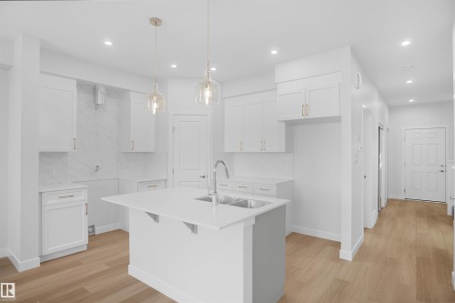 20944 16 Avenue, Edmonton, AB - Indoor Photo Showing Kitchen With Upgraded Kitchen