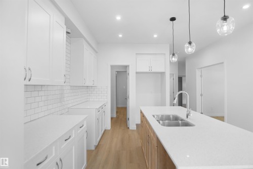2237 194A Street, Edmonton, AB - Indoor Photo Showing Kitchen With Double Sink With Upgraded Kitchen