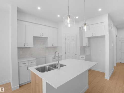 9730 Carson Place, Edmonton, AB - Indoor Photo Showing Kitchen With Double Sink With Upgraded Kitchen