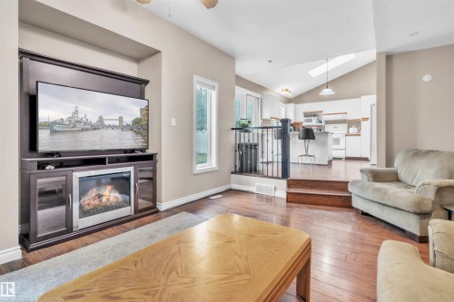 237 Birch Avenue, Cold Lake, AB - Indoor Photo Showing Living Room With Fireplace
