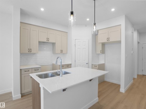 9734 Carson Place, Edmonton, AB - Indoor Photo Showing Kitchen With Double Sink With Upgraded Kitchen
