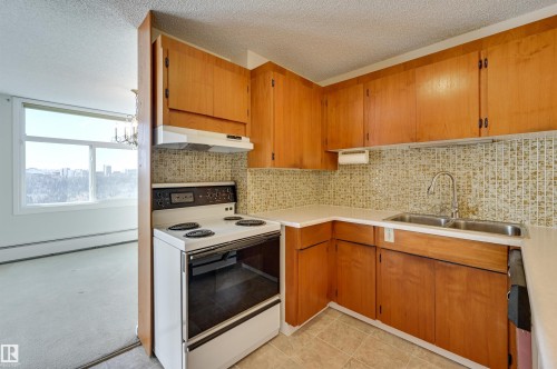 502 11710 100 Avenue, Edmonton, AB - Indoor Photo Showing Kitchen
