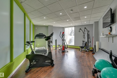 502 11710 100 Avenue, Edmonton, AB - Indoor Photo Showing Gym Room