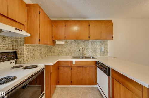 502 11710 100 Avenue, Edmonton, AB - Indoor Photo Showing Kitchen With Double Sink