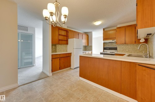 502 11710 100 Avenue, Edmonton, AB - Indoor Photo Showing Kitchen