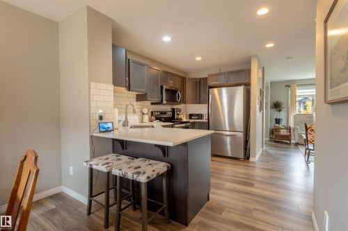 4437 38 Street, Beaumont, AB - Indoor Photo Showing Kitchen With Stainless Steel Kitchen