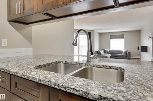 302 9620 174 Street, Edmonton, AB - Indoor Photo Showing Kitchen With Double Sink