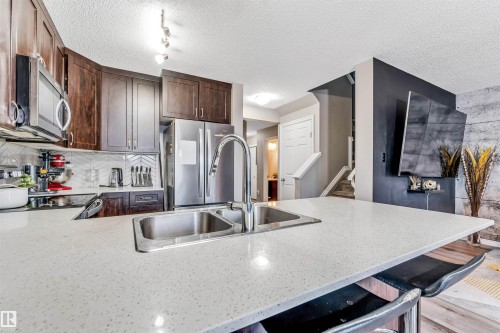 559 Ebbers Way, Edmonton, AB - Indoor Photo Showing Kitchen With Double Sink With Upgraded Kitchen