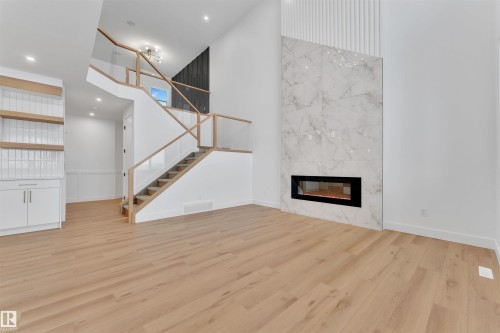 744 Astoria Way, Devon, AB - Indoor With Fireplace
