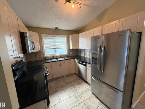 14827 47 Street, Edmonton, AB - Indoor Photo Showing Kitchen With Double Sink