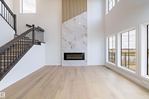 34 Cannes Cove, St. Albert, AB - Indoor With Fireplace