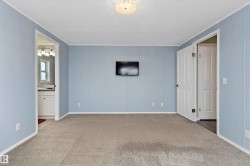 Unfurnished bedroom featuring carpet flooring, a textured ceiling, and crown molding - 