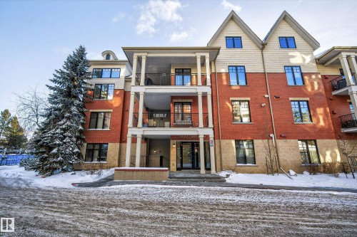 102 9803 96A Street, Edmonton, AB - Outdoor With Balcony With Facade