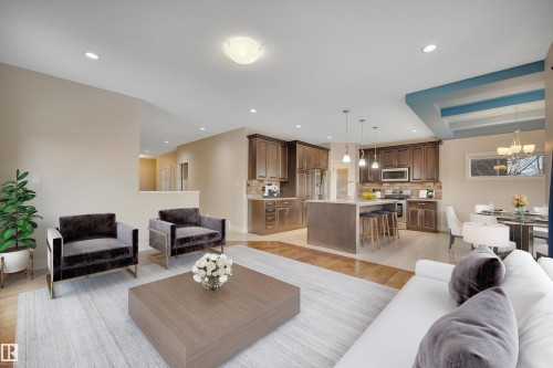 2137 Blue Jay Point(E), Edmonton, AB - Indoor Photo Showing Living Room