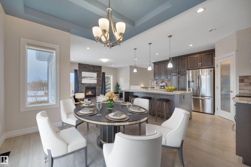 2137 Blue Jay Point(E), Edmonton, AB - Indoor Photo Showing Dining Room