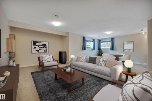 2137 Blue Jay Point(E), Edmonton, AB - Indoor Photo Showing Living Room
