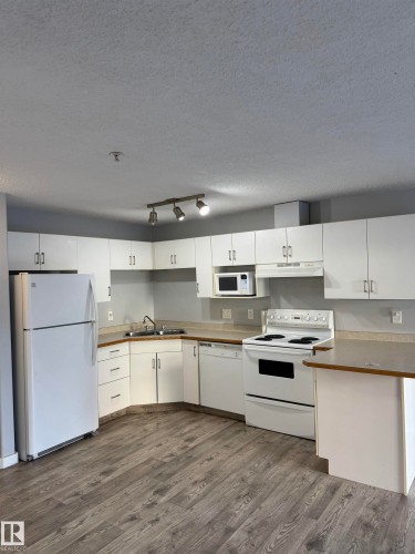 117 10535 122 Street, Edmonton, AB - Indoor Photo Showing Kitchen With Double Sink