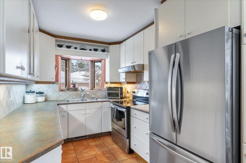 10332 78 Street, Edmonton, AB - Indoor Photo Showing Kitchen With Double Sink