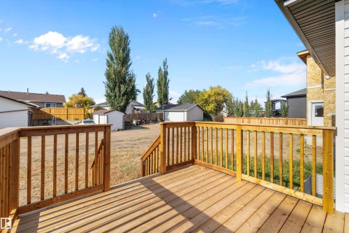 72 Maple Crescent, Gibbons, AB - Outdoor With Deck Patio Veranda With Exterior