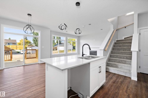 72 Maple Crescent, Gibbons, AB - Indoor Photo Showing Kitchen With Double Sink