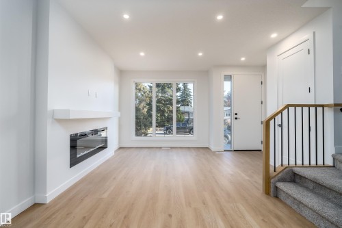 9540 148 Street, Edmonton, AB - Indoor Photo Showing Other Room With Fireplace