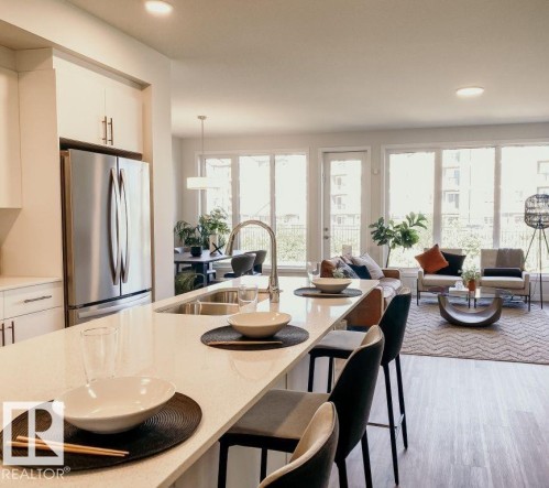161 Garneau Gate, Spruce Grove, AB - Indoor Photo Showing Kitchen With Double Sink