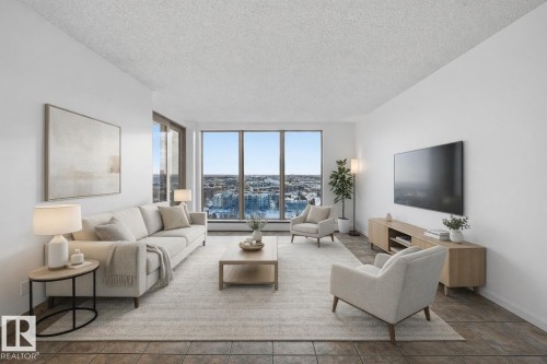 1808 10149 Saskatchewan Drive, Edmonton, AB - Indoor Photo Showing Living Room