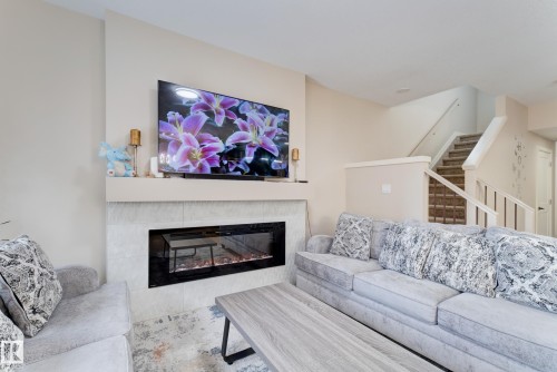1459 Cherniak Way, Edmonton, AB - Indoor Photo Showing Living Room With Fireplace
