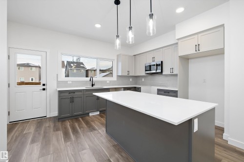 18924 28 Avenue, Edmonton, AB - Indoor Photo Showing Kitchen With Upgraded Kitchen