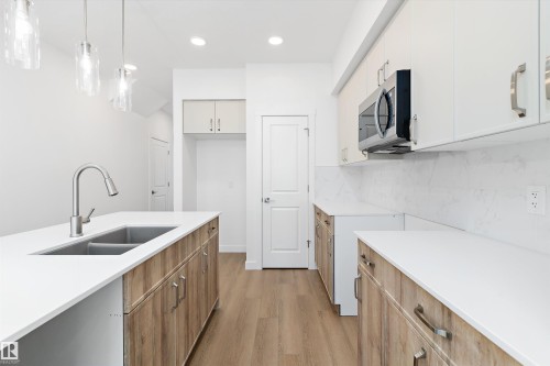 2012 191 Street, Edmonton, AB - Indoor Photo Showing Kitchen With Double Sink