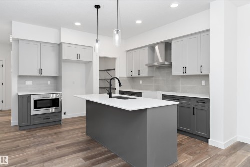 20704 43 Avenue, Edmonton, AB - Indoor Photo Showing Kitchen With Upgraded Kitchen