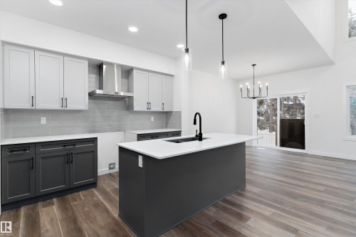 20704 43 Avenue, Edmonton, AB - Indoor Photo Showing Kitchen With Upgraded Kitchen