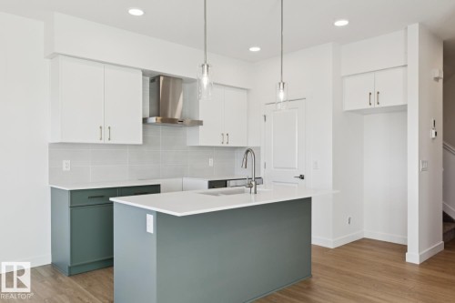19043 20 Avenue, Edmonton, AB - Indoor Photo Showing Kitchen With Upgraded Kitchen