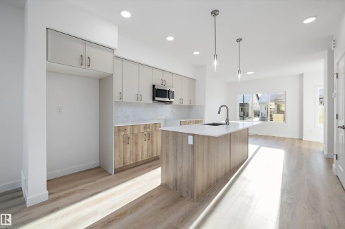 20608 42 Avenue, Edmonton, AB - Indoor Photo Showing Kitchen With Upgraded Kitchen